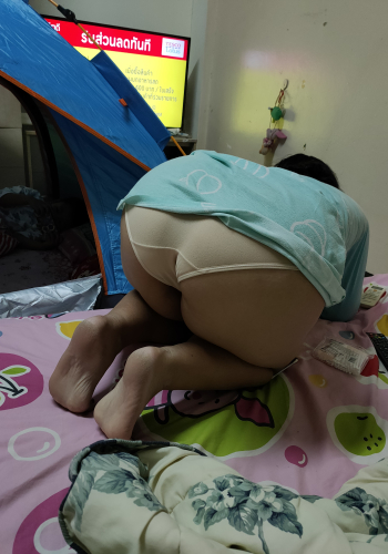 [ดม กกน] เอากกน.เมียมาให้ชม..ถ่ายตอนใส่เลย